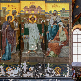 Фреска в Пантелеймоновом соборе, Новый Афон